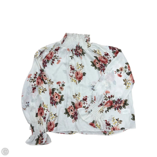 Top Long Sleeve By Shinestar In Floral Print, Size: 1x