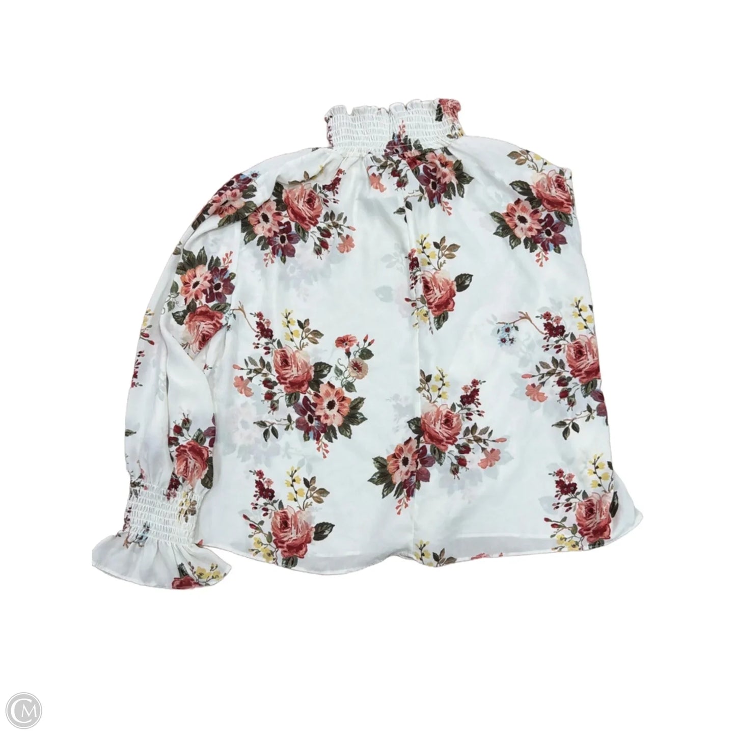 Top Long Sleeve By Shinestar In Floral Print, Size: 1x