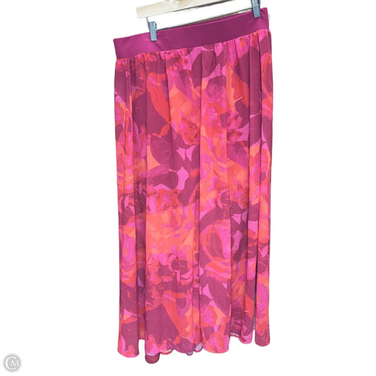 Skirt Maxi By Torrid In Orange & Purple, Size: 4x