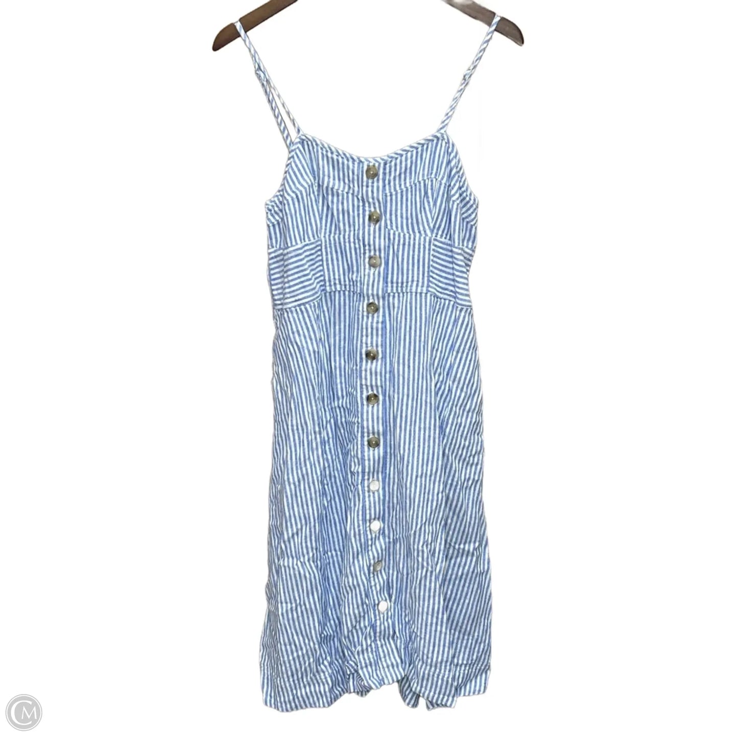 Dress Casual Midi By Universal Thread In Striped Pattern, Size: L