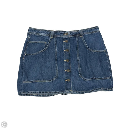 Skirt Mini & Short By Old Navy In Blue Denim, Size: Xl