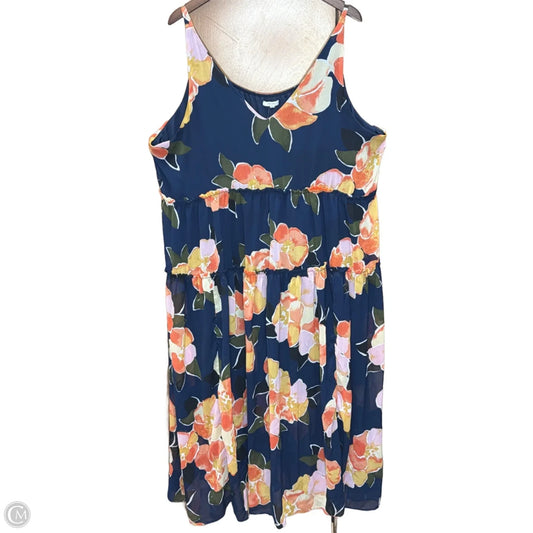Dress Casual Maxi By Maurices In Floral Print, Size: 2x