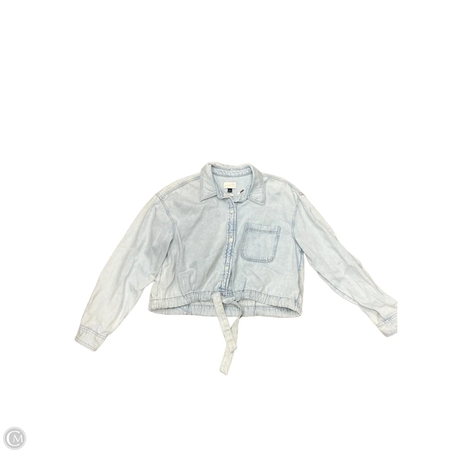 Jacket Denim By Universal Thread In Blue Denim, Size: L