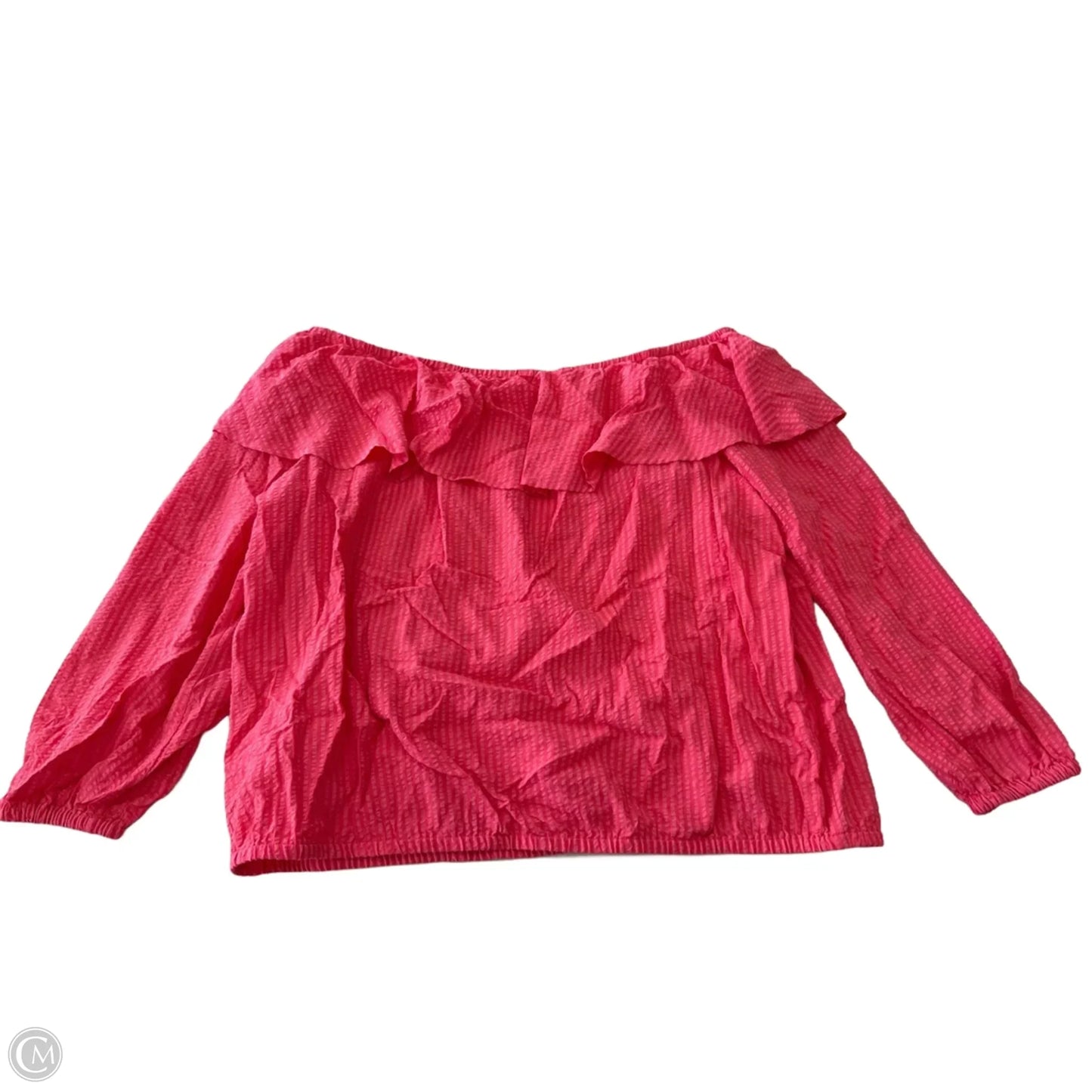 Top Long Sleeve By Michael By Michael Kors In Orange, Size: 2x
