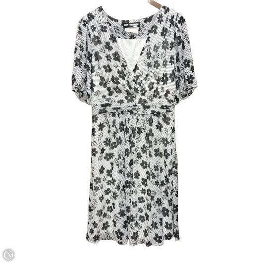 Dress Designer By Karl Lagerfeld In Black & White, Size: L
