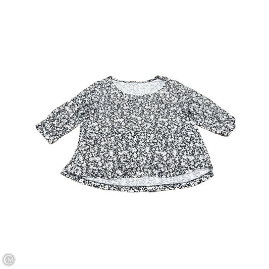 Top 3/4 Sleeve By Lane Bryant In Blue & White, Size: 3x