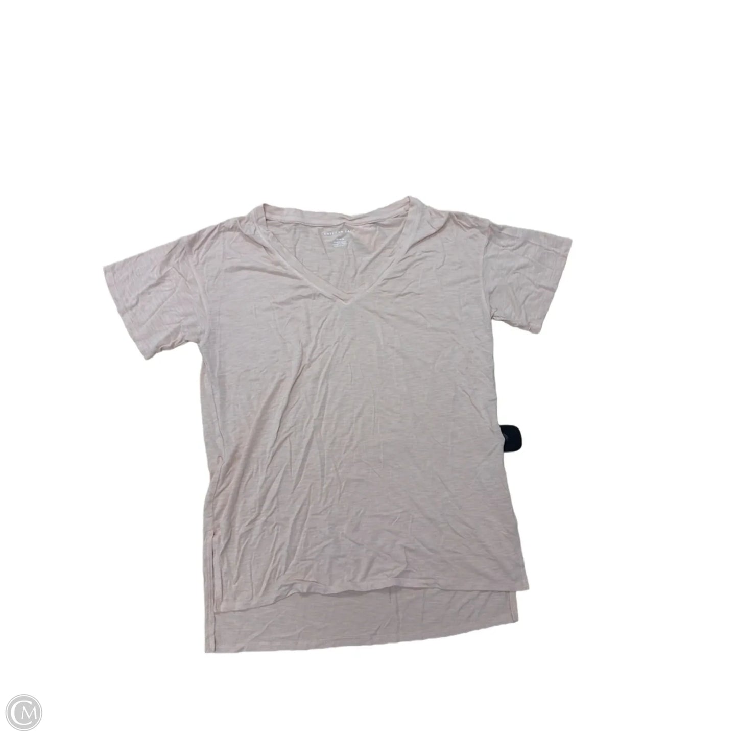Top Short Sleeve Basic By American Eagle In Pink, Size: M