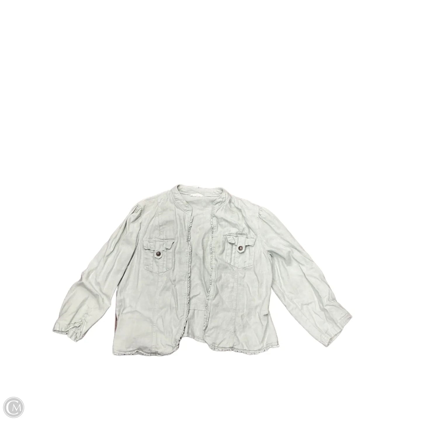 Jacket Shirt By Maurices In Green, Size: Xl