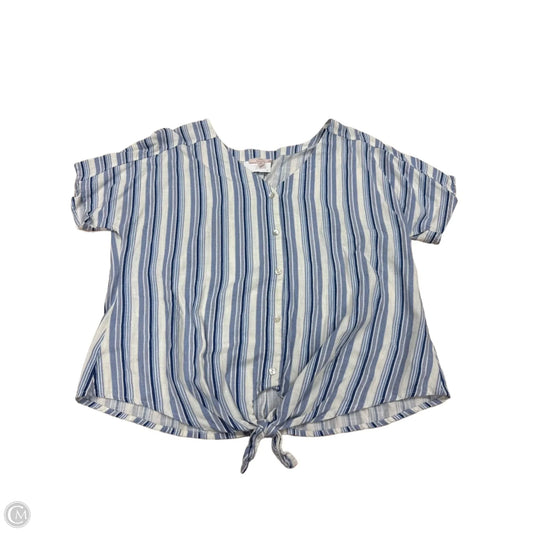 Top Long Sleeve By Como Vintage In Striped Pattern, Size: 1x