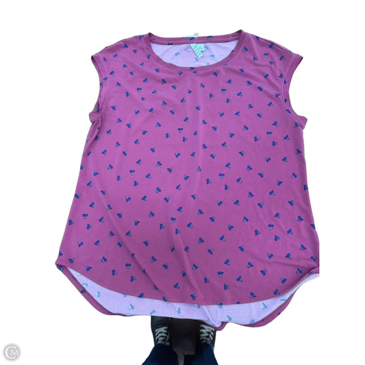 Top Sleeveless By Elle In Pink, Size: M