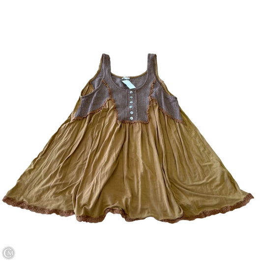 Top Sleeveless By Pol In Brown, Size: M