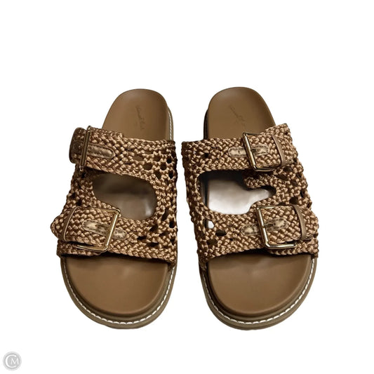 Sandals Flats By Universal Thread In Brown, Size: 10