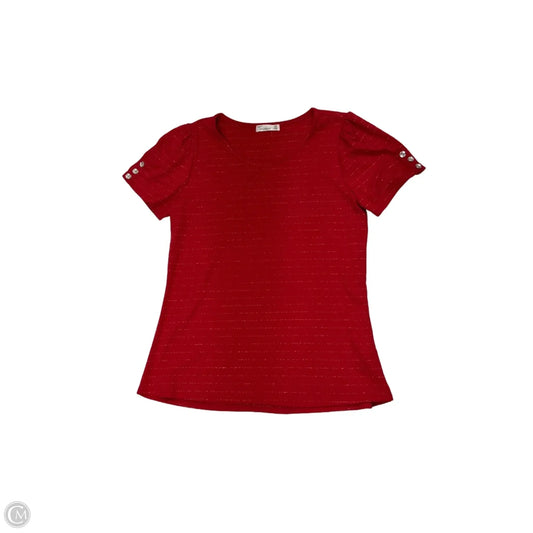 Top Short Sleeve By 89th And Madison In Red, Size: M