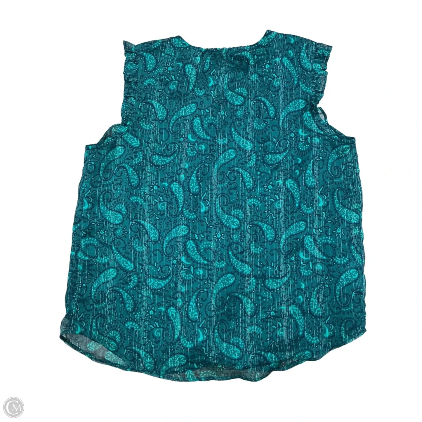 Top Sleeveless By Loft In Green, Size: Xsp