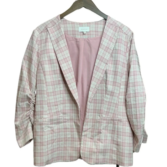 Blazer By Skies Are Blue In Pink & Yellow, Size: Xl