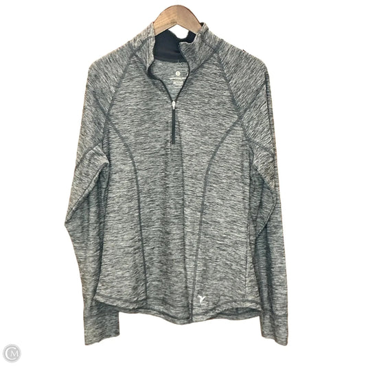 Athletic Top Long Sleeve Collar By Old Navy In Grey, Size: Xl