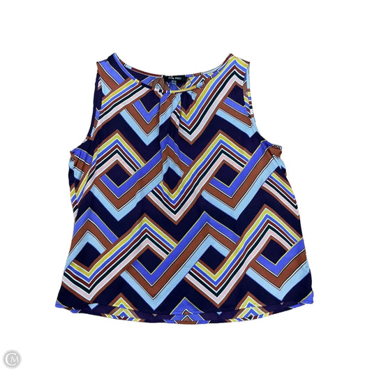 Top Sleeveless By Nine West Apparel In Multi-colored, Size: Xl