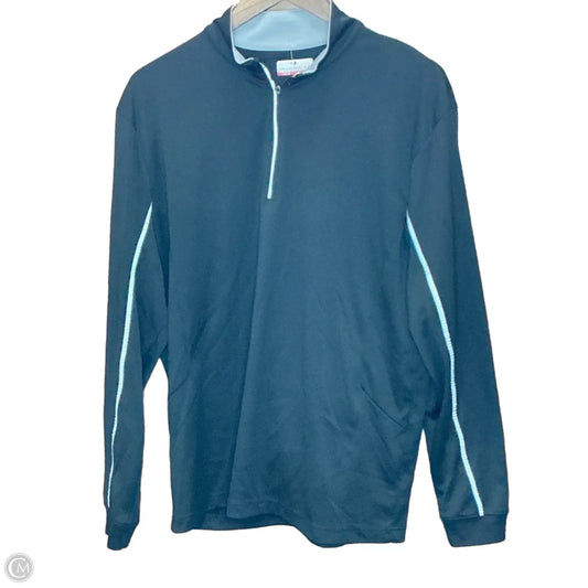 Athletic Top Long Sleeve Collar By Grand Slam In Black, Size: L