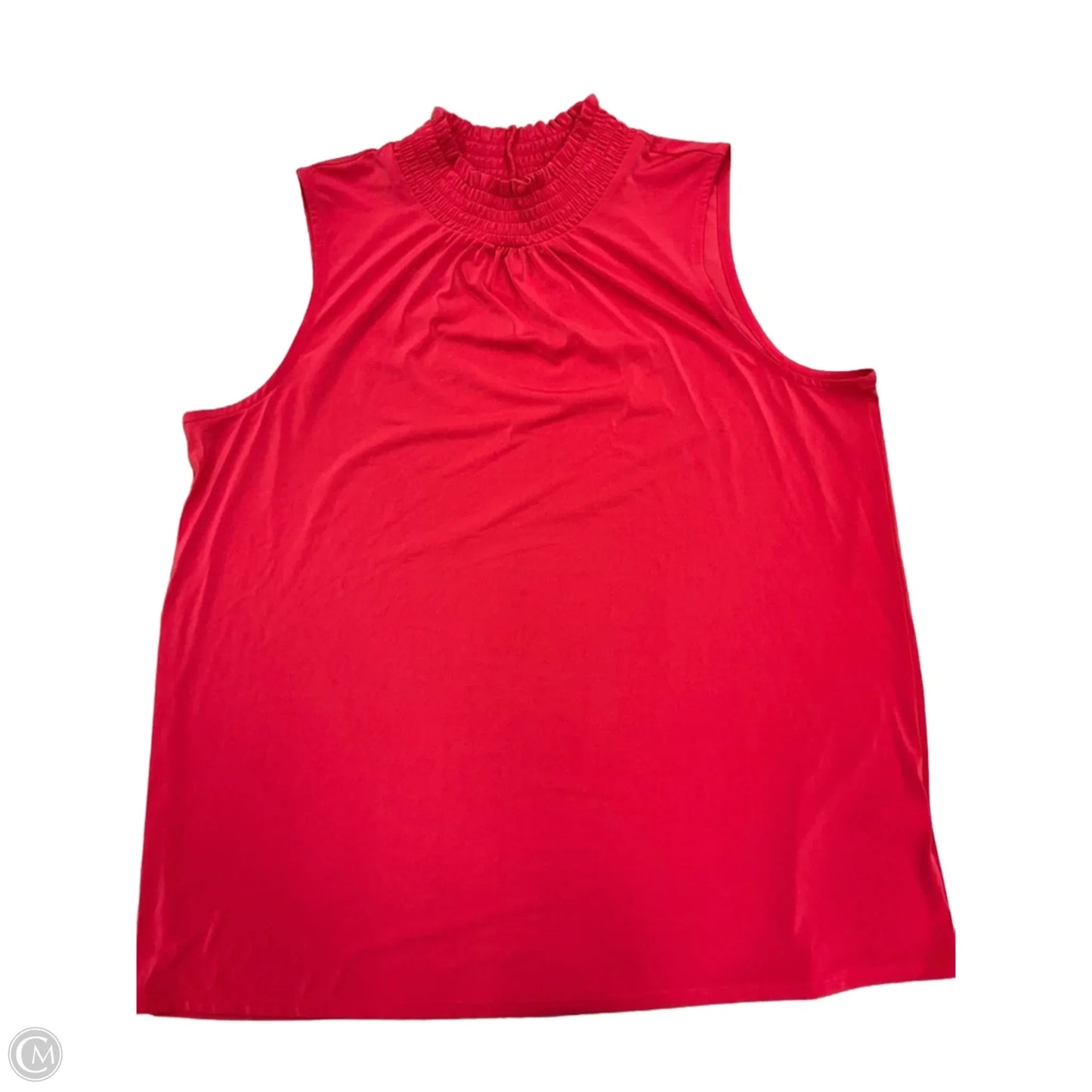 Top Sleeveless By Cato In Red, Size: Xl