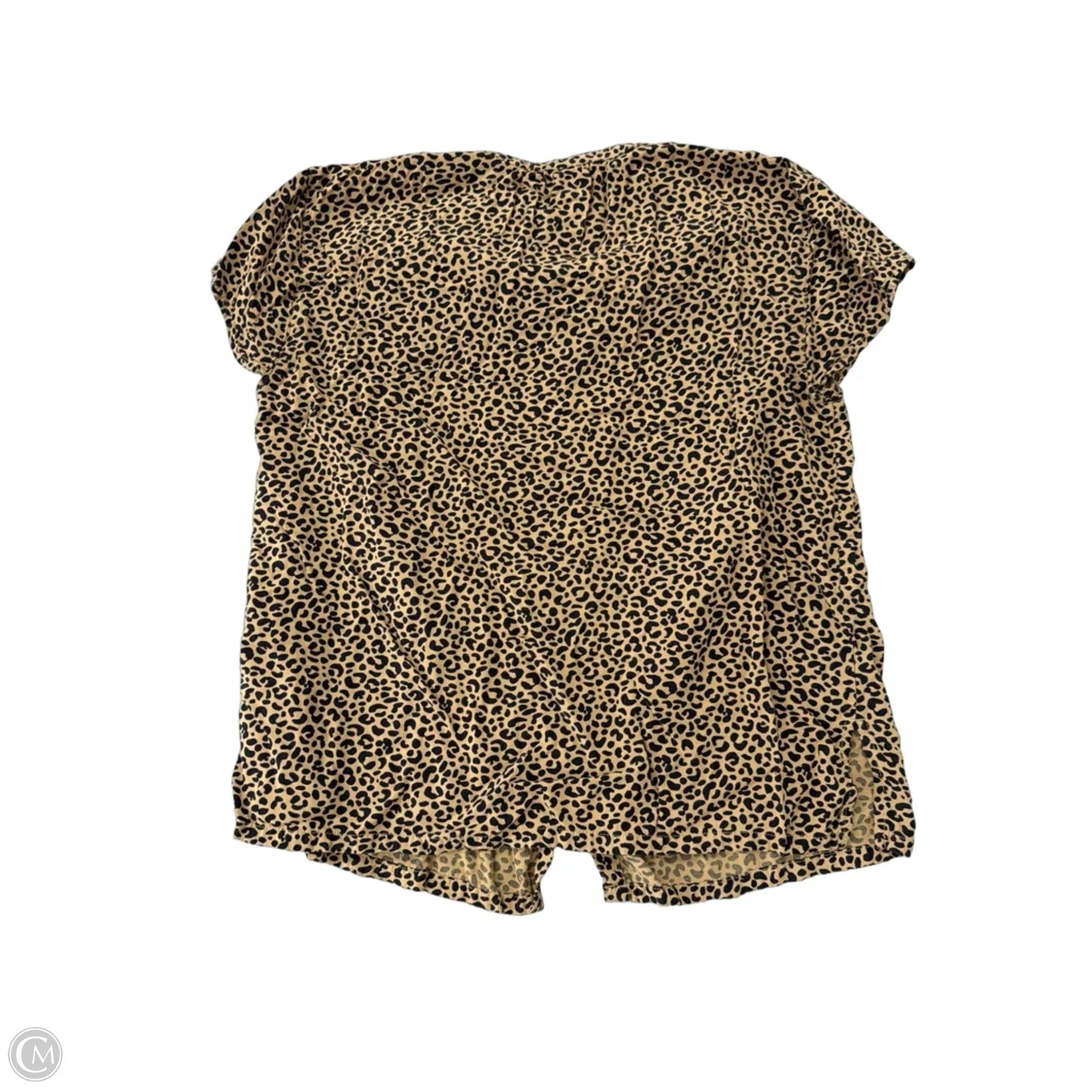 Top Short Sleeve By Old Navy In Animal Print, Size: Xs
