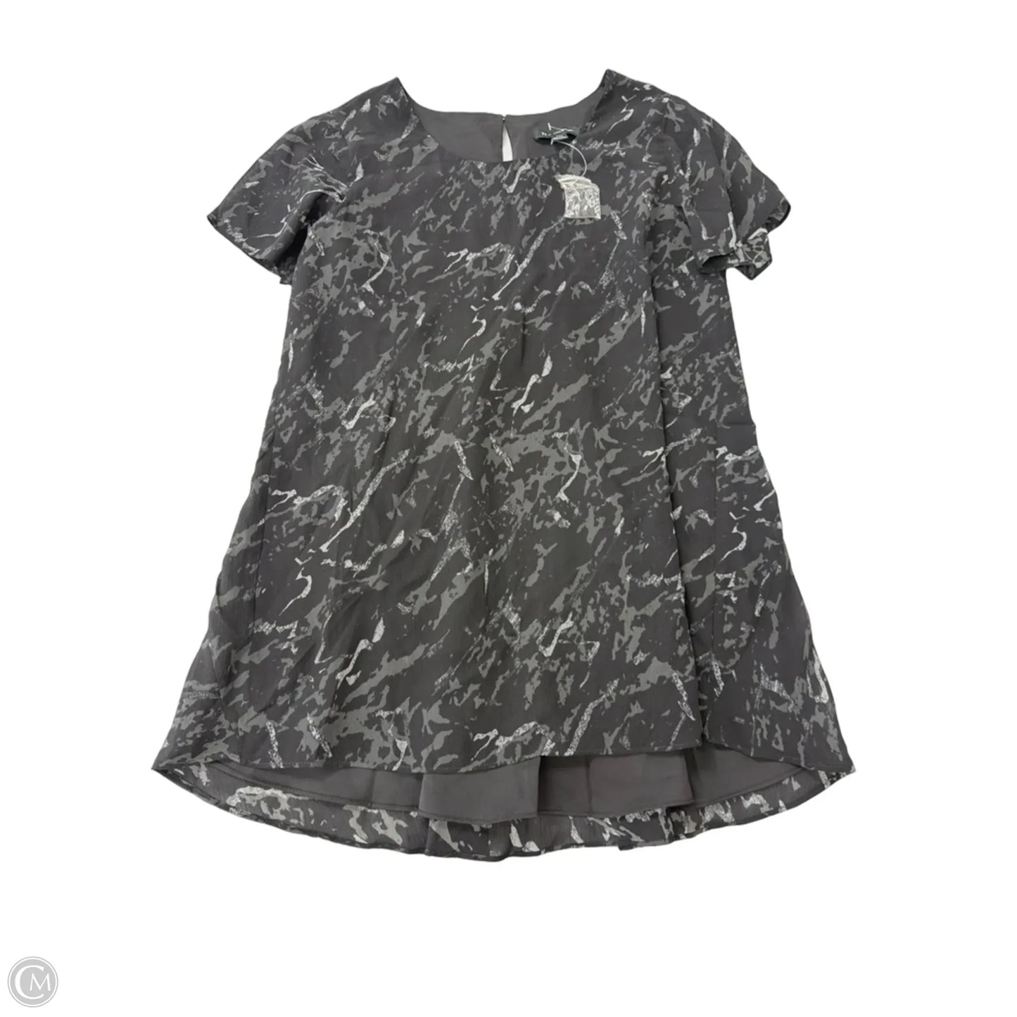 Top Short Sleeve By H For Halston In Black & Grey, Size: Xxs