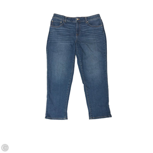 Jeans Straight By Talbots In Blue Denim, Size: 12p