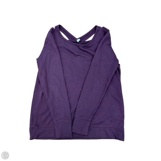 Athletic Top Long Sleeve Crewneck By Old Navy In Purple, Size: M