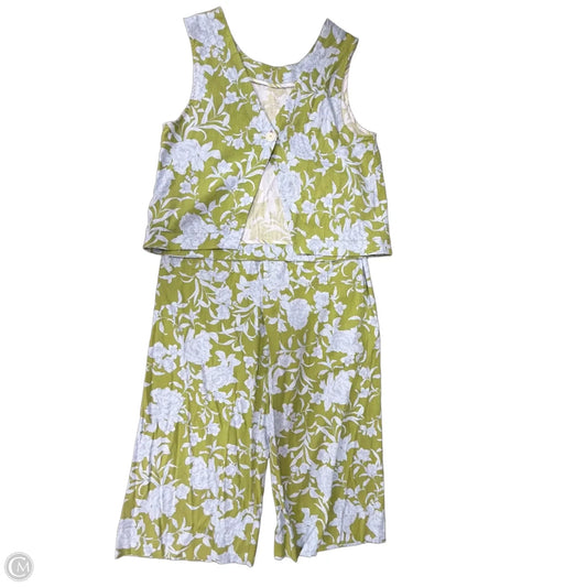 Pants Set 2pc By Maeve In Blue & Green, Size: M