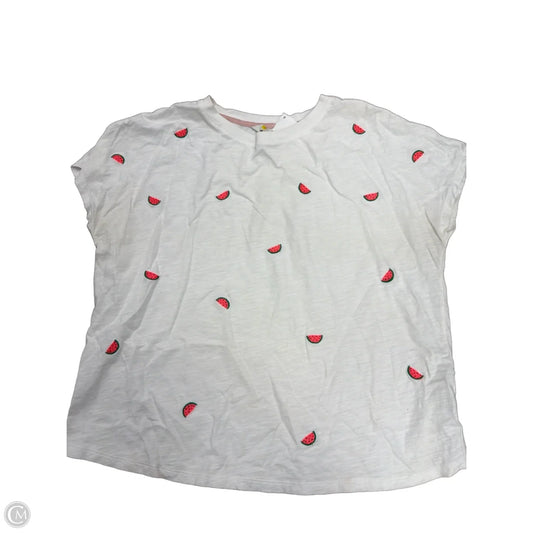 Top Short Sleeve Basic By Boden In White, Size: M