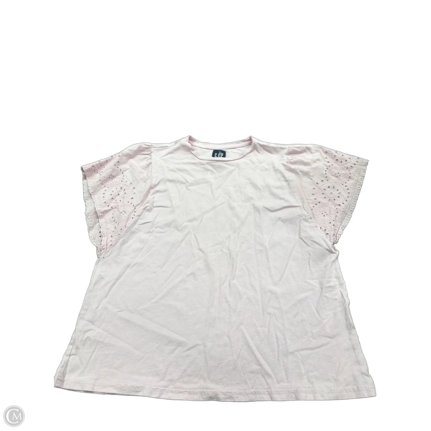 Top Short Sleeve By Gap In Pink, Size: L
