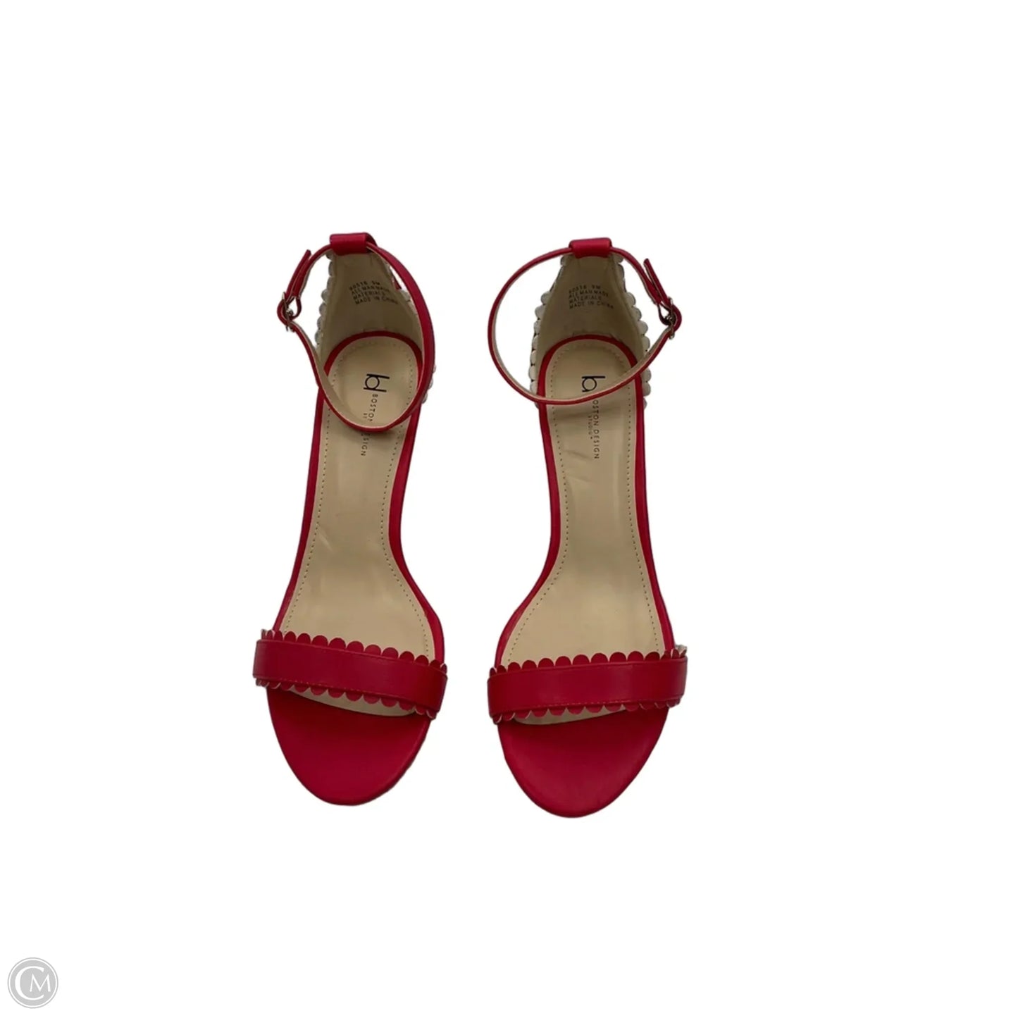 Sandals Heels Kitten By Boston Design Studios In Pink, Size: 9