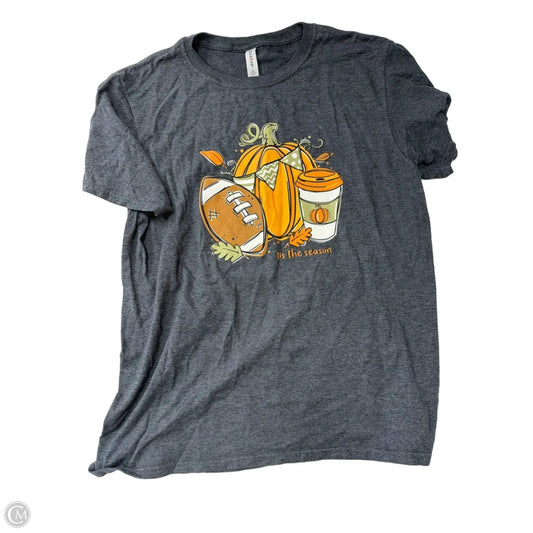 Top Short Sleeve Basic By Jerzees In Grey, Size: M