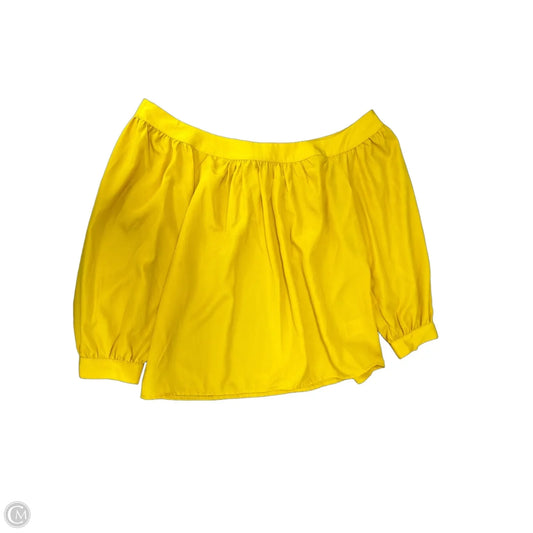 Top Long Sleeve By Maeve In Yellow, Size: Xs