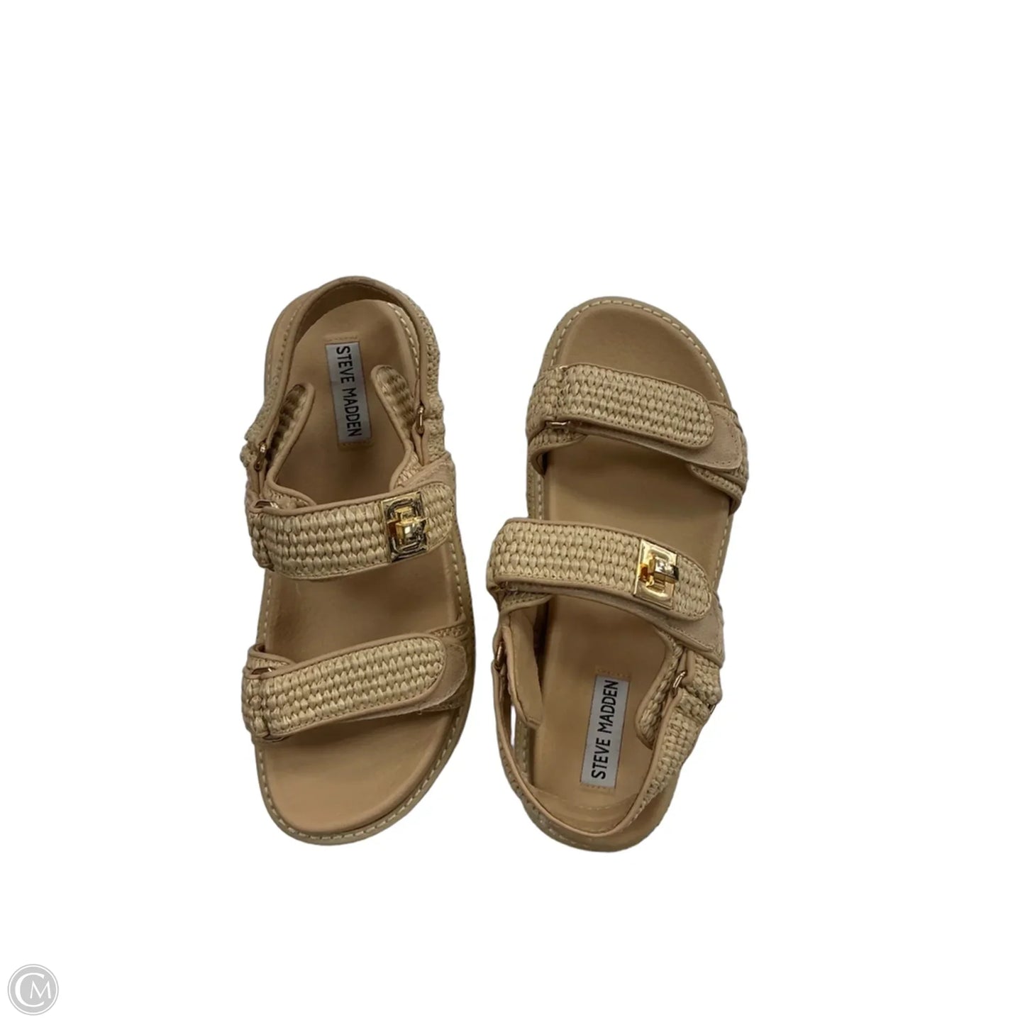 Sandals Flats By Steve Madden In Tan, Size: 9