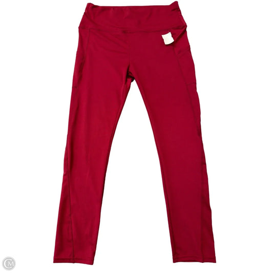 Athletic Leggings By Clothes Mentor In Red, Size: Xl