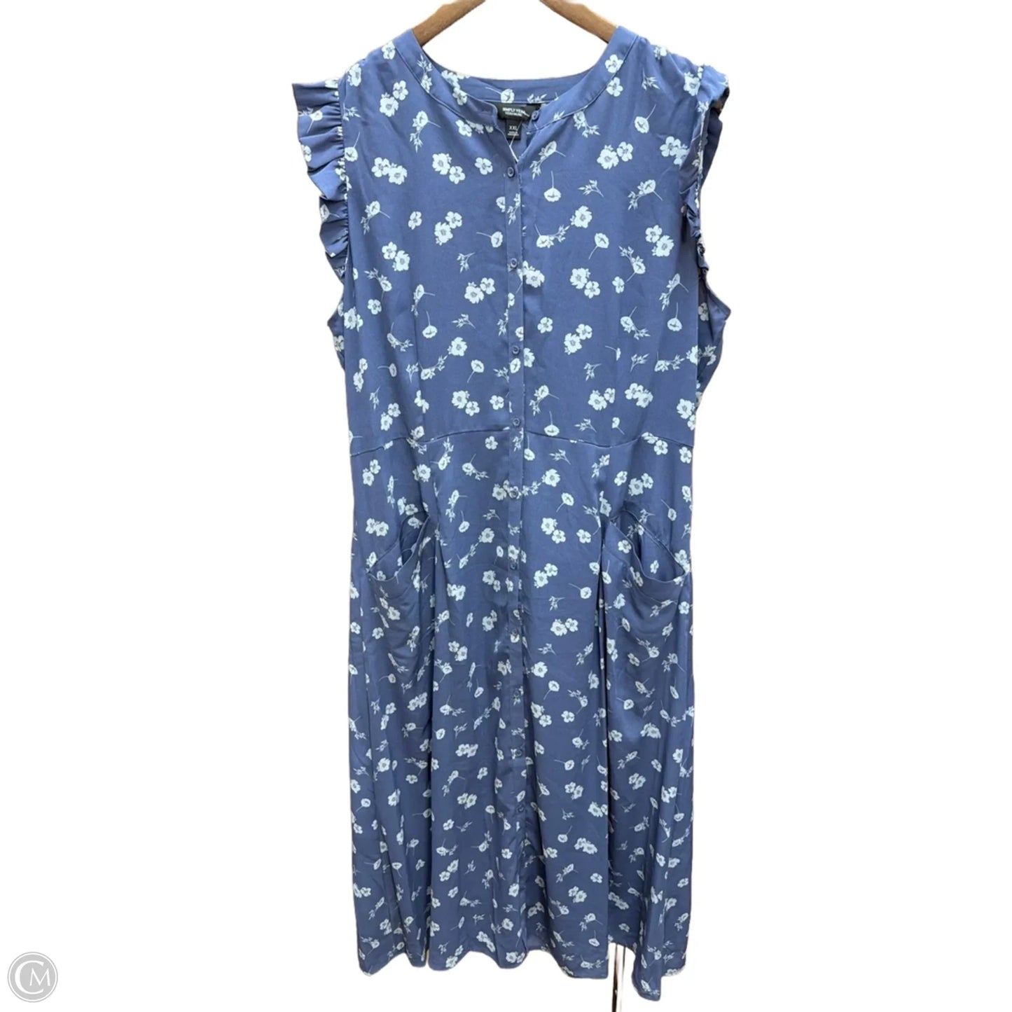 Dress Casual Maxi By Simply Vera In Floral Print, Size: 1x