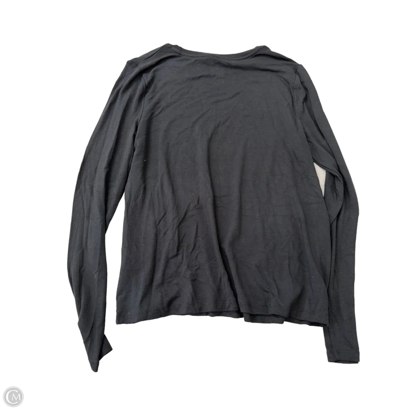 Top Long Sleeve Basic By A New Day In Black, Size: M