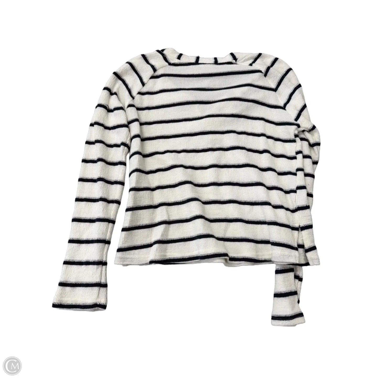 Top Long Sleeve By Blu Pepper In Striped Pattern, Size: S