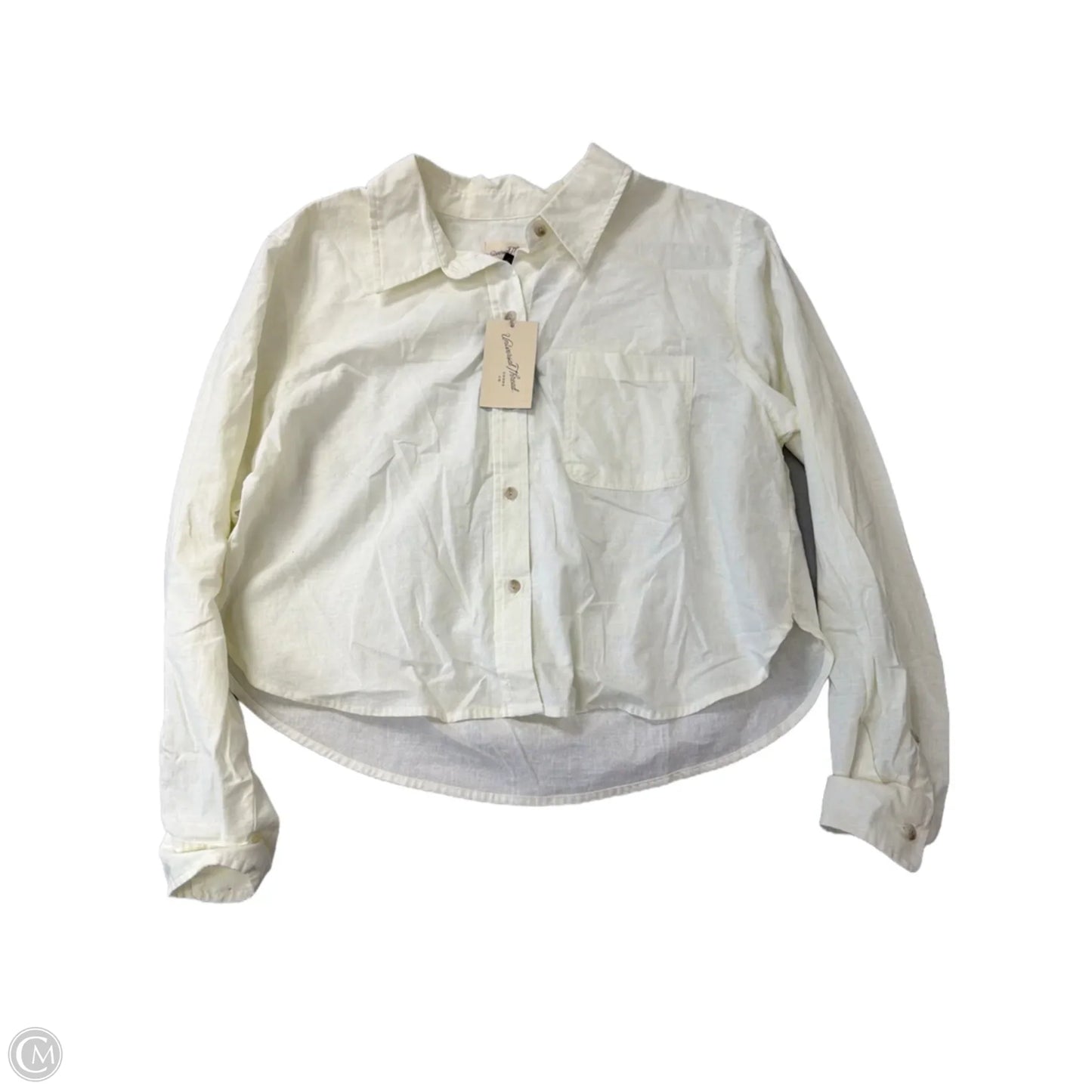 Top Long Sleeve By Universal Thread In Cream, Size: L