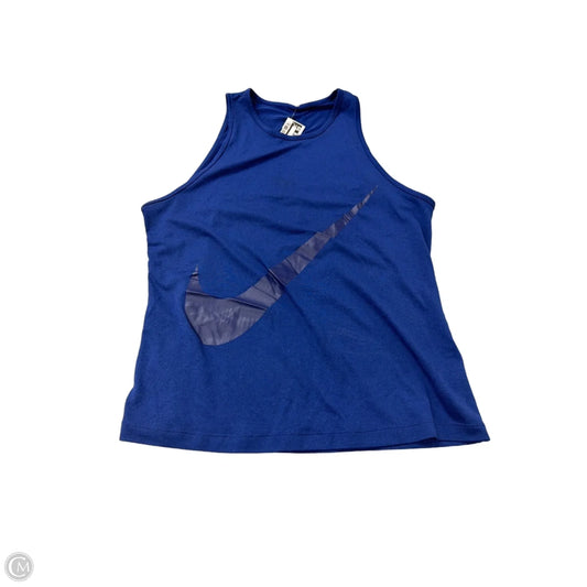 Athletic Tank Top By Nike Apparel In Blue, Size: M
