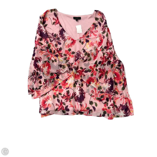 Top Short Sleeve By Lane Bryant In Floral Print, Size: 3x