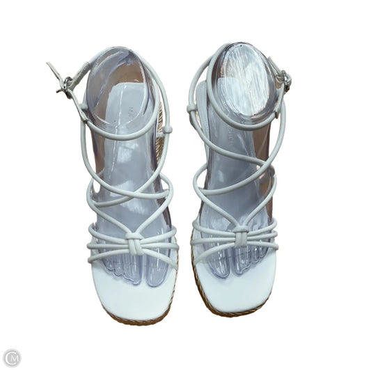 Sandals Heels Wedge By Marc Fisher In White, Size: 9