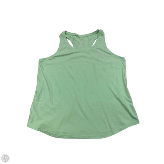 Athletic Tank Top By Tek Gear In Green, Size: 1x