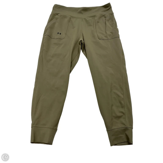 Athletic Pants By Under Armour In Green, Size: Xl