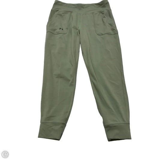 Athletic Pants By Under Armour In Green, Size: Xl