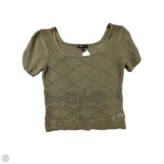 Top Short Sleeve Designer By Frye In Green, Size: M