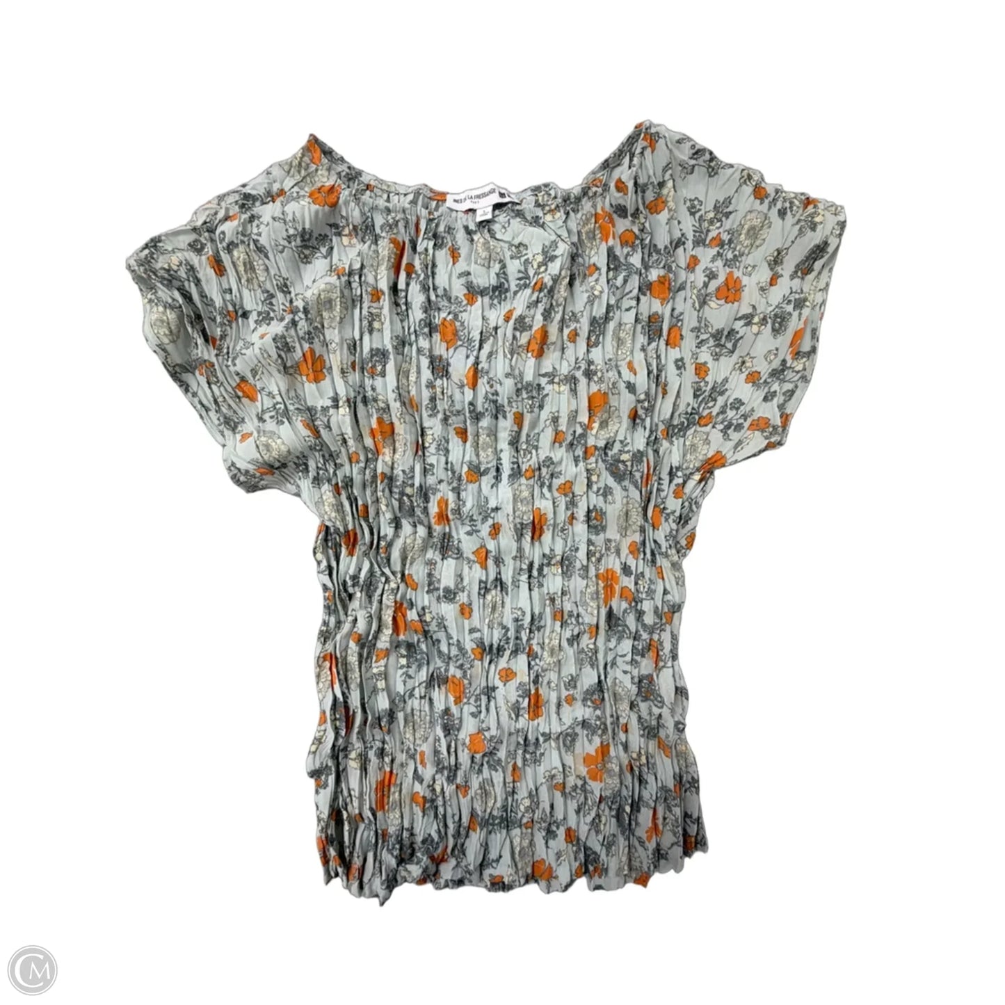 Top Short Sleeve By Uniqlo In Floral Print, Size: L