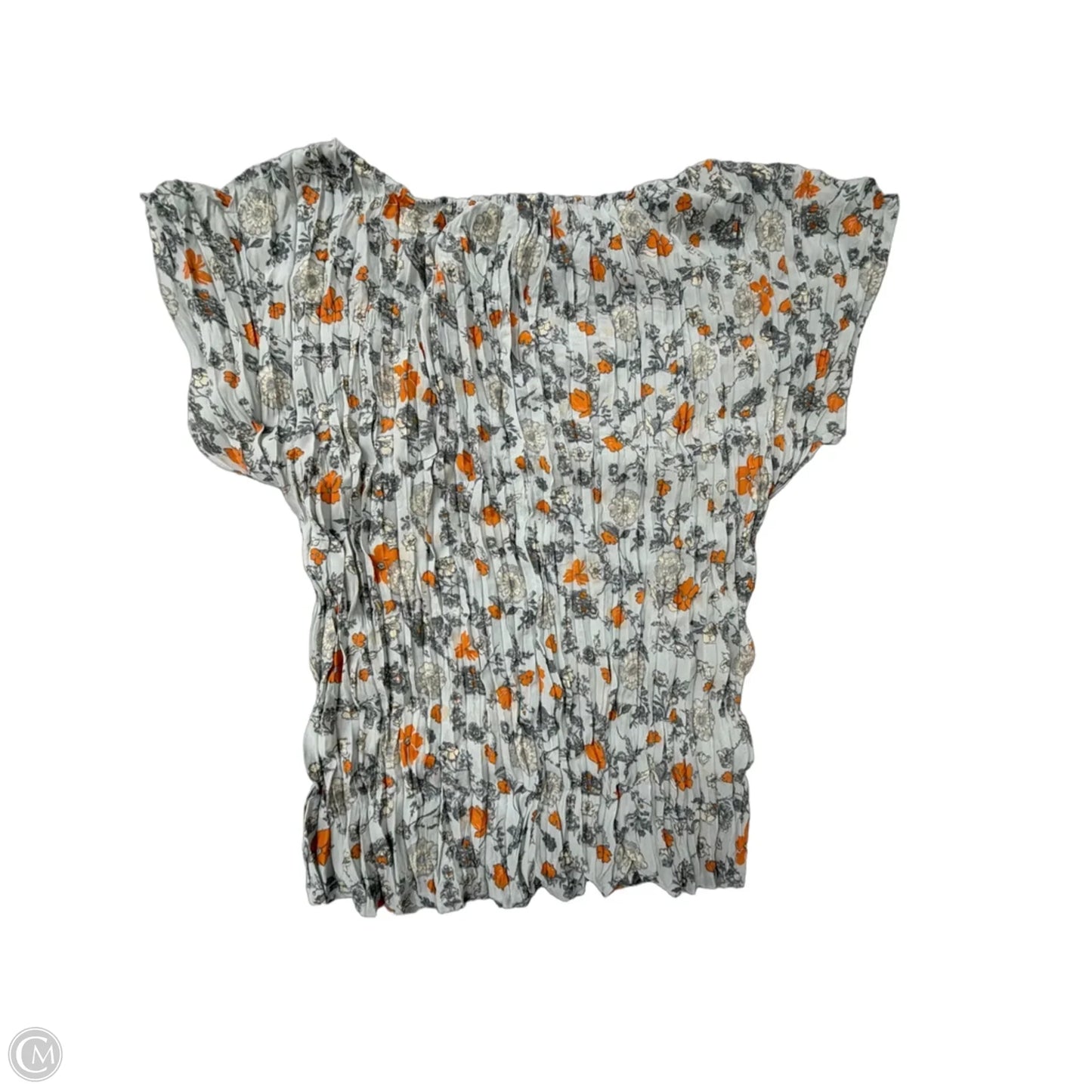 Top Short Sleeve By Uniqlo In Floral Print, Size: L