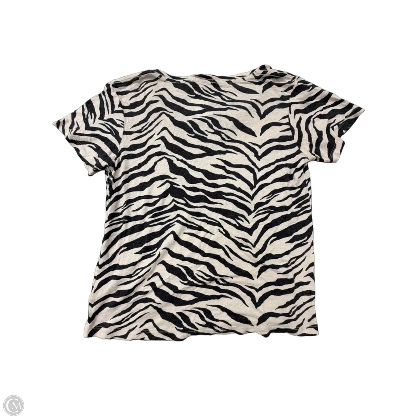 Top Short Sleeve Basic By Rails In Zebra Print, Size: M