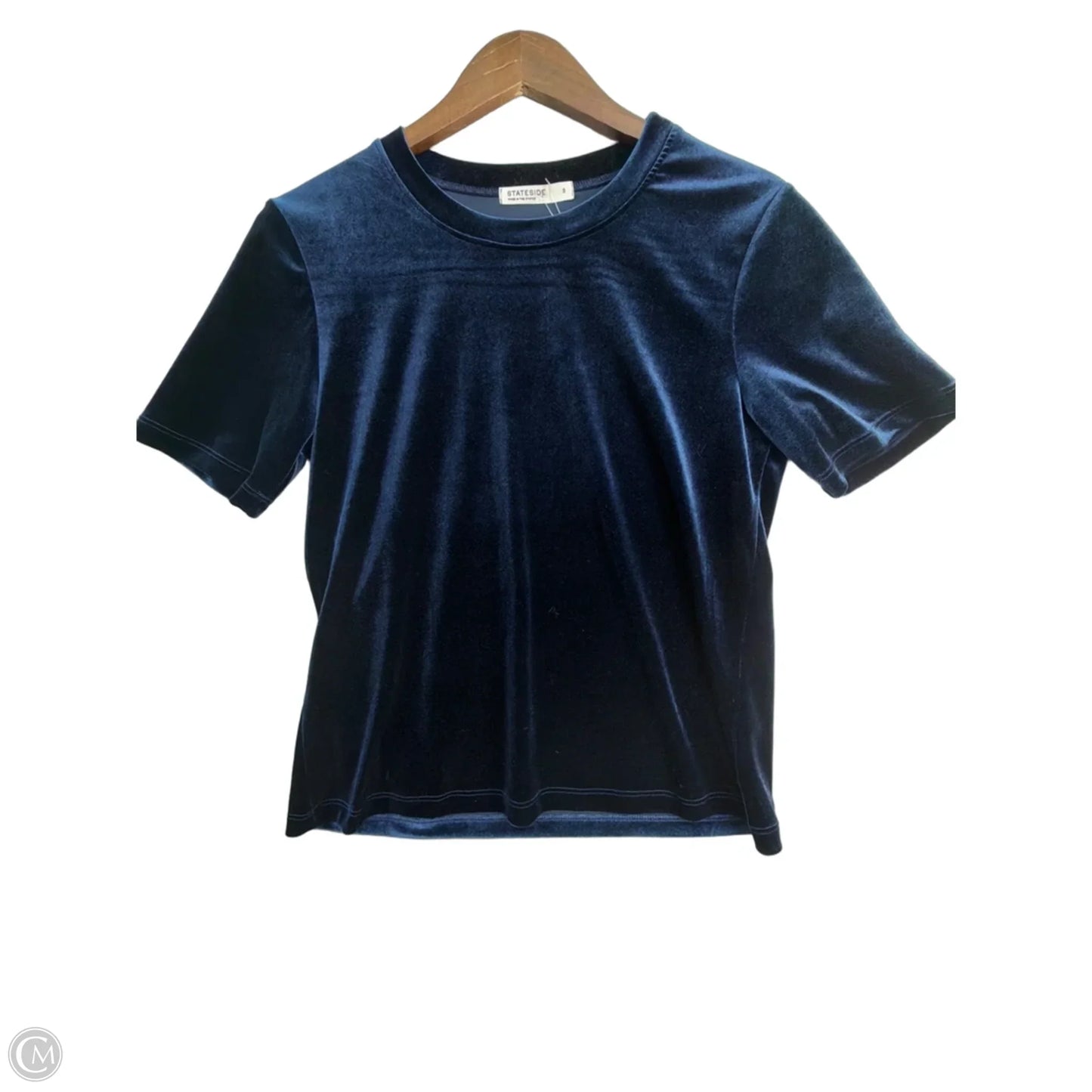 Top Short Sleeve By Stateside In Blue, Size: S